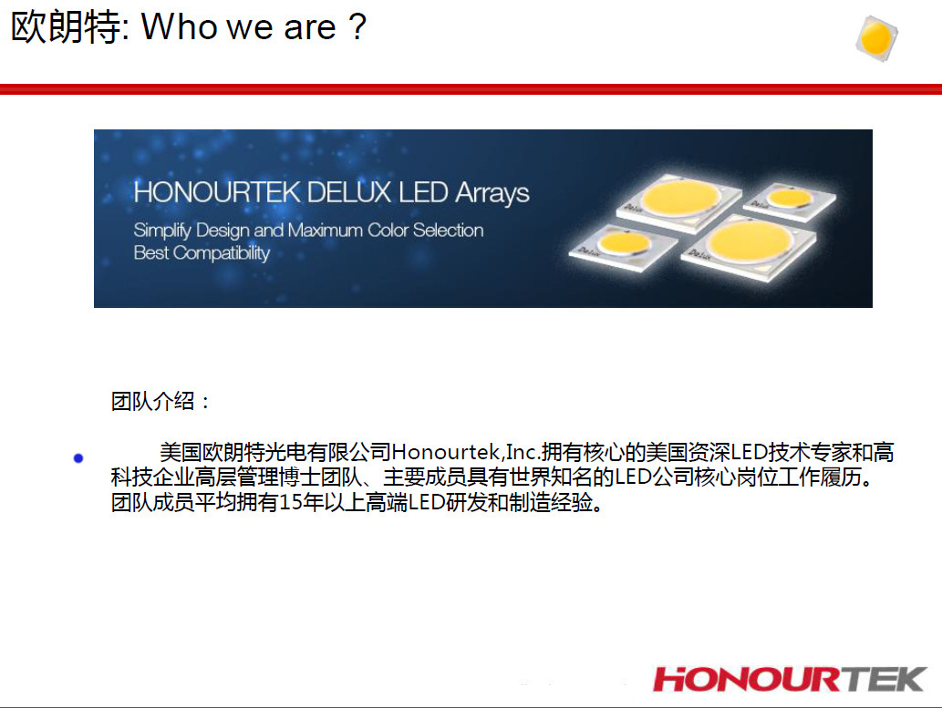 晶彩光电美国欧朗特COB光源led贴片产品详图